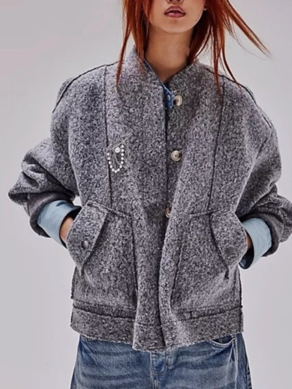 Free People Willow Bomber Jacket
